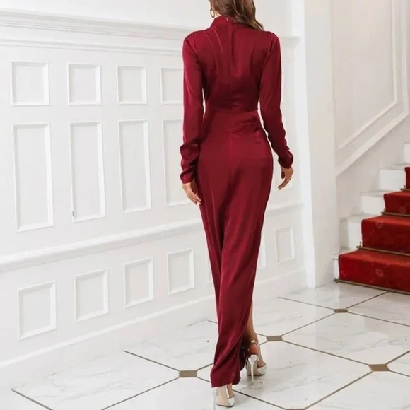 SHEIN Rhinestone Split Thigh High Dress - Picture 2 of 7